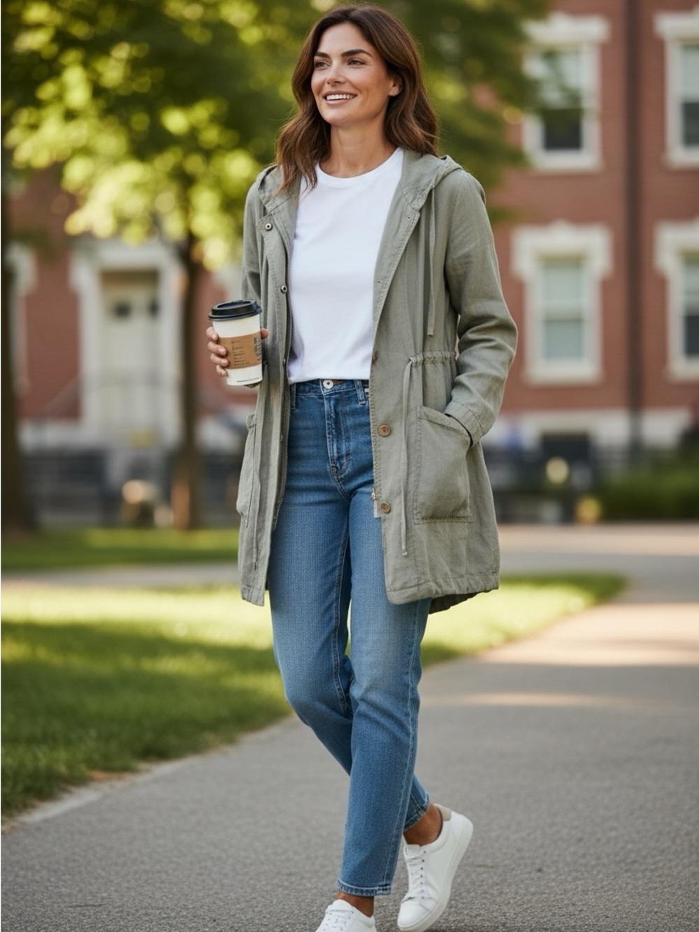 Flax Stone Linen Jacket Large